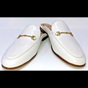 SOLDSam Edelman White Leather Linnie MulesSOLD